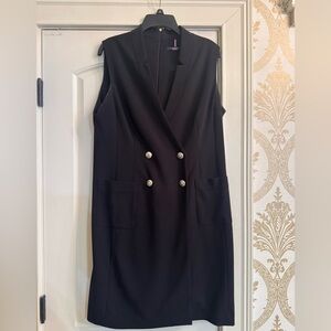 Tommy Hilfiger Black Sheath Mini Dress V-Neck